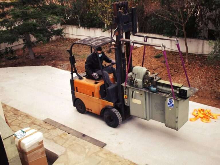 Transport and installation of machine tools and industrial machinery.